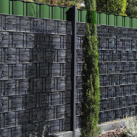 4 x Taśma Ogrodzeniowa 19cm x 35m Osłona Panelowa na Ogrodzenie Płot UV Stone