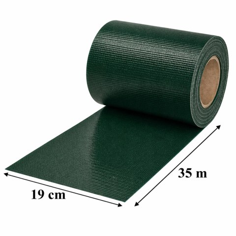 4 x Taśma Ogrodzeniowa 19cm x 35m Osłona Panelowa na Ogrodzenie Płot UV Zielona