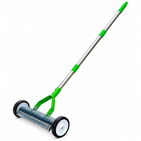 Aerator Wertykulator Ręczny na Kółkach Obrotowy Wahadłowy do Trawnika + Rękawice