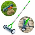 Aerator Wertykulator Ręczny na Kółkach Obrotowy Wahadłowy do Trawnika + Rękawice