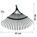 Grabie do Liści Trawy Wachlarzowe 42cm Ogrodowe z Kijem Teleskopowym 150 cm