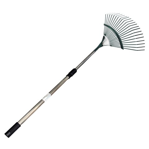 Grabie do Liści Trawy Wachlarzowe 42cm Ogrodowe z Kijem Teleskopowym 150 cm