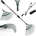Grabie do Liści Trawy Wachlarzowe 42cm Ogrodowe z Kijem Teleskopowym 150 cm
