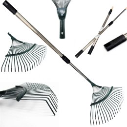 Grabie do Liści Trawy Wachlarzowe 42cm Ogrodowe z Kijem Teleskopowym 150 cm