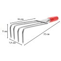 Grabki Ogrodowe Ogrodnicze Metalowe Pazurki do Grabienia Spulchniania 4 Zębne 32 cm