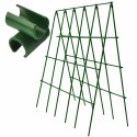 Łącznik Kątowy Krzyżowy do Mocowania Tyczek Ogrodowych 11 mm Zielony 10 szt
