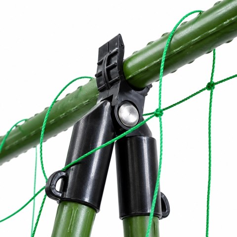 Łącznik Szczytowy Klips Trójnik Zawiasowy do Tyczek Ogrodowych 11mm 4szt