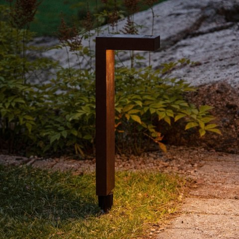 Lampa Solarna Ogrodowa LED Wbijana Słupek Czujnik Zmierzchu Ogród 55cm 2szt.