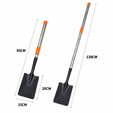 Łopata Szpadel Ogrodowa Teleskopowa 95-138 cm do Ogrodu Sztychówka Składana