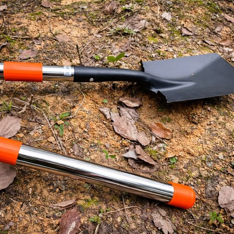 Łopata Szpadel Ogrodowa Teleskopowa 95-138 cm do Ogrodu Sztychówka Składana