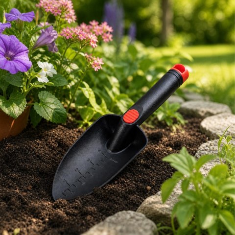 Łopatka Ogrodowa Plastikowa Szeroka do Przesadzania Sadzenia Roślin 27,5cm