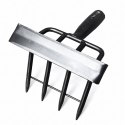 Motyka z Metalowym Trzonkiem Grabie Ogrodowe 4 Sekcyjna z Pazurkami 160cm