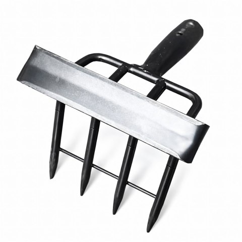 Motyka z Metalowym Trzonkiem Grabie Ogrodowe 4 Sekcyjna z Pazurkami 160cm