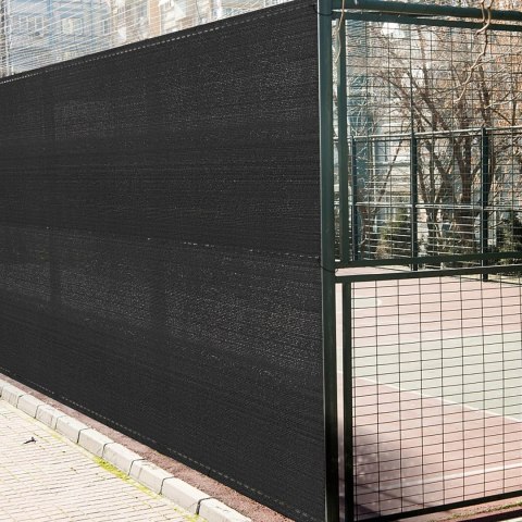 Siatka Cieniująca 1,5x50m Maskująca 95% Osłona na Ogrodzenie Płot UV 180g + 100 opasek