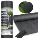 Siatka Cieniująca 1,5x50m Maskująca 95% Osłona na Ogrodzenie Płot UV 180g + 100 opasek
