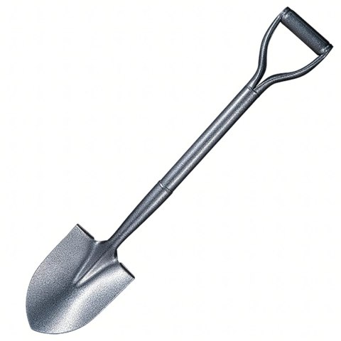 Szpadel Metalowy Łopata Ogrodowa Prosta z Metalowym Trzonkiem 100 cm Mocna
