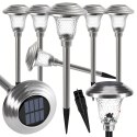 Zestaw Lamp Lampa Ogrodoa Solarna Wbijana Wodoodporne 42cm Zewnętrzna 6szt.