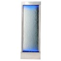 Fontanna Ściana Kaskada Wodna Ogrodowa Podświetlana LED Szklana 150x45cm