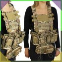 Kamizelka Taktyczna Wosjkowa Ochronna Molle Lekka Airsoft Zasobnik Asg