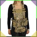 Kamizelka Taktyczna Wosjkowa Ochronna Molle Lekka Airsoft Zasobnik Asg