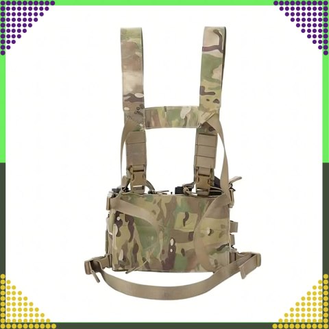 Kamizelka Taktyczna Wosjkowa Ochronna Molle Lekka Airsoft Zasobnik Asg