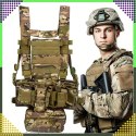 Kamizelka Taktyczna Wosjkowa Ochronna Molle Lekka Airsoft Zasobnik Asg