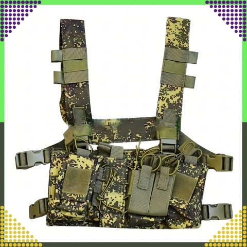 Kamizelka Taktyczna Wosjkowa Ochronna Molle Lekka Airsoft Zasobnik Asg