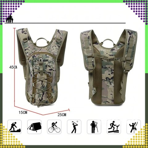 Plecak Rowerowy Górski Hydracyjny z Bukłakiem na Wodę 3L Survivalowy