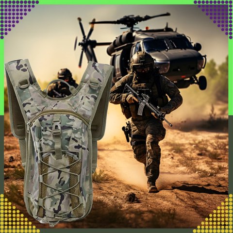 Plecak Rowerowy Górski Hydracyjny z Bukłakiem na Wodę 3L Survivalowy