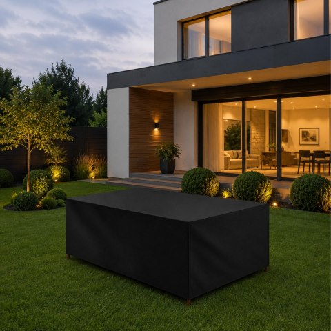 Pokrowiec Plandeka na Meble Ogrodowe Wodoodporny Stół Cateringowy 200x160x70