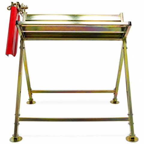 Stojak Kozioł Uchwyt Metalowy do Cięcie Drewna z Uchwytem na Piłę 88x86x71cm