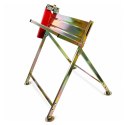 Stojak Kozioł Uchwyt Metalowy do Cięcie Drewna z Uchwytem na Piłę 88x86x71cm