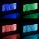 Wisząca Ściana Ścianka Wodna Bąbelkowa Fontanna LED RGB Kolory 95x55x11,5cm
