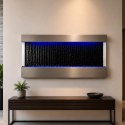 Wisząca Ściana Ścianka Wodna Fontanna Kaskadowa LED RGB Kolory 120x60x13cm