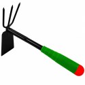 Motyka Motyczka Ogrodowa 31cm z Pazurkami Kopaczka 2w1 do Ogrodu Grabki