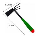 Motyka Motyczka Ogrodowa 31cm z Pazurkami Kopaczka 2w1 do Ogrodu Grabki