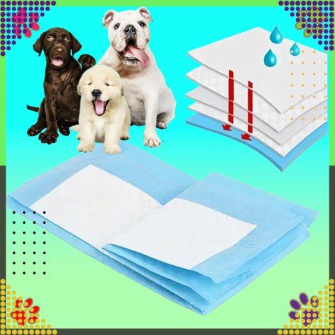 Paleta x 616 opakowań Podkłady Maty Higieniczne dla Psa do Nauki Sikania Xl 40x60cm Grube 20 szt NIEBIESKIE