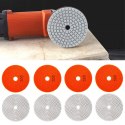 10x Tarcza Diamentowa Polerska 80mm do Szlifowania Gresu Płytek Na Rzep 300