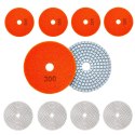 10x Tarcza Diamentowa Polerska 80mm do Szlifowania Gresu Płytek Na Rzep 300