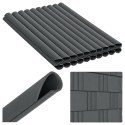 50x Klipsy do Taśmy Ogrodzeniowej Zaczepy Montażowe Osłony Antracyt 19cm 20 szt