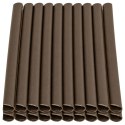 50x Klipsy do Taśmy Ogrodzeniowej Zaczepy Montażowe Osłony Brązowe 19cm 20 szt