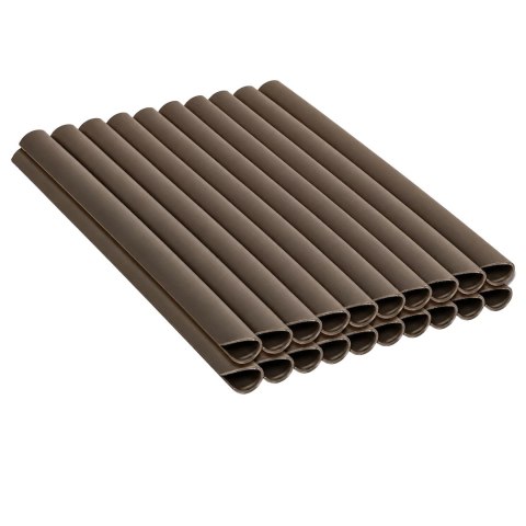 50x Klipsy do Taśmy Ogrodzeniowej Zaczepy Montażowe Osłony Brązowe 19cm 20 szt