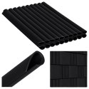 50x Klipsy do Taśmy Ogrodzeniowej Zaczepy Montażowe Osłony Czarne 19cm 20 szt