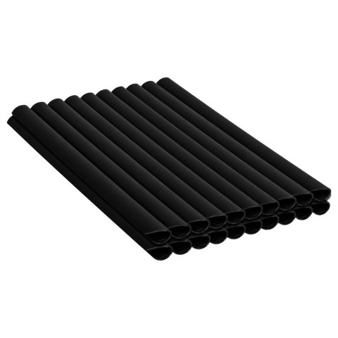 50x Klipsy do Taśmy Ogrodzeniowej Zaczepy Montażowe Osłony Czarne 19cm 20 szt