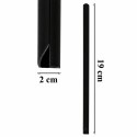 50x Klipsy do Taśmy Ogrodzeniowej Zaczepy Montażowe Osłony Czarne 19cm 20 szt