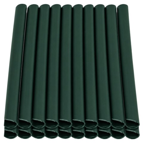 50x Klipsy do Taśmy Ogrodzeniowej Zaczepy Montażowe Osłony Zielone 19cm 20 szt