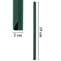 50x Klipsy do Taśmy Ogrodzeniowej Zaczepy Montażowe Osłony Zielone 19cm 20 szt