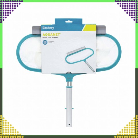 Bestway 58661 AquaNet Deluxe Siatka Zbierak Basenowy do Liści 50x48x2,8 cm
