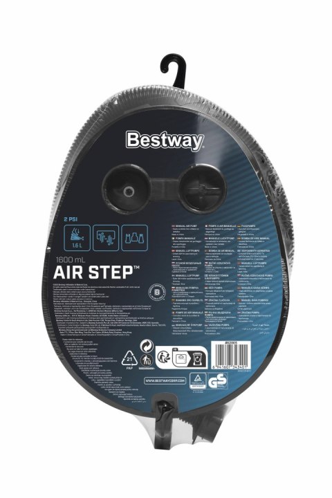 Bestway 62005 Pompka Nożna Miechowa do Materacy Basenów 16L Cykl 22 x 18 cm