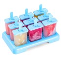 Foremki Forma do Lodów na Patyku Domowe Sorbet Lody Foremka 9 szt